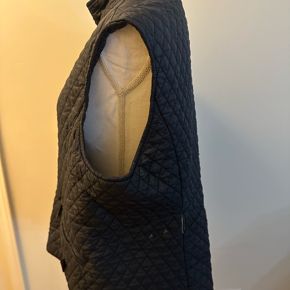 Barbour Quilted Navy Vest size 14 GUC - Picture 4 of 16